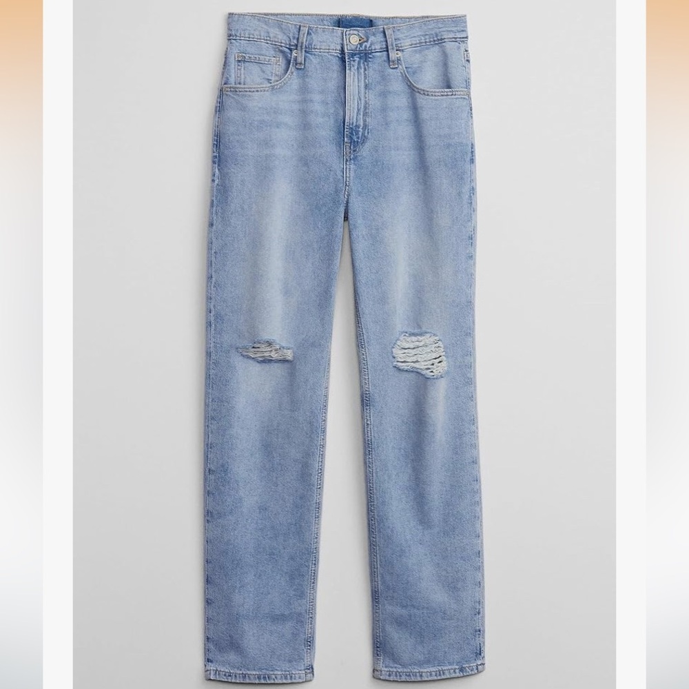 GAP Light Blue Distressed Women Jeans
